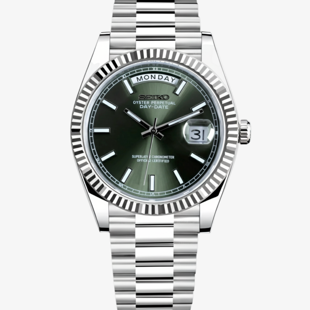 Seiko Mod | Day-Date Olive 